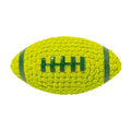 Rugby Dog Chew Toy with Squeaky - Green