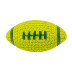 Rugby Dog Chew Toy with Squeaky - Green
