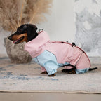 Dachshund Waterproof Outdoor Jacket - Pink&Blue